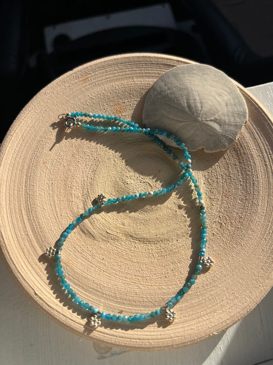 Vivid Blue Apatite Necklace