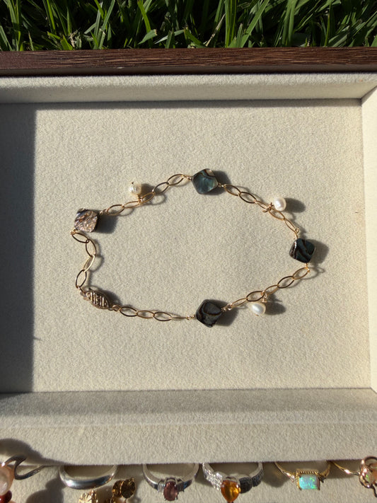 Abalone & Pearl Anklet