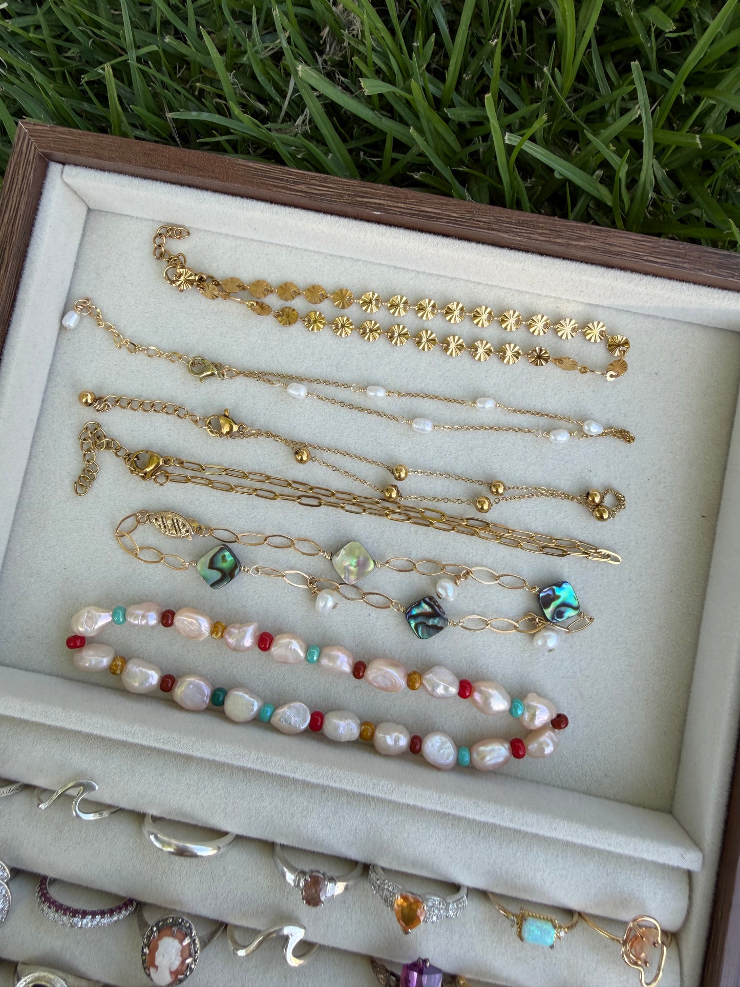 Abalone & Pearl Anklet