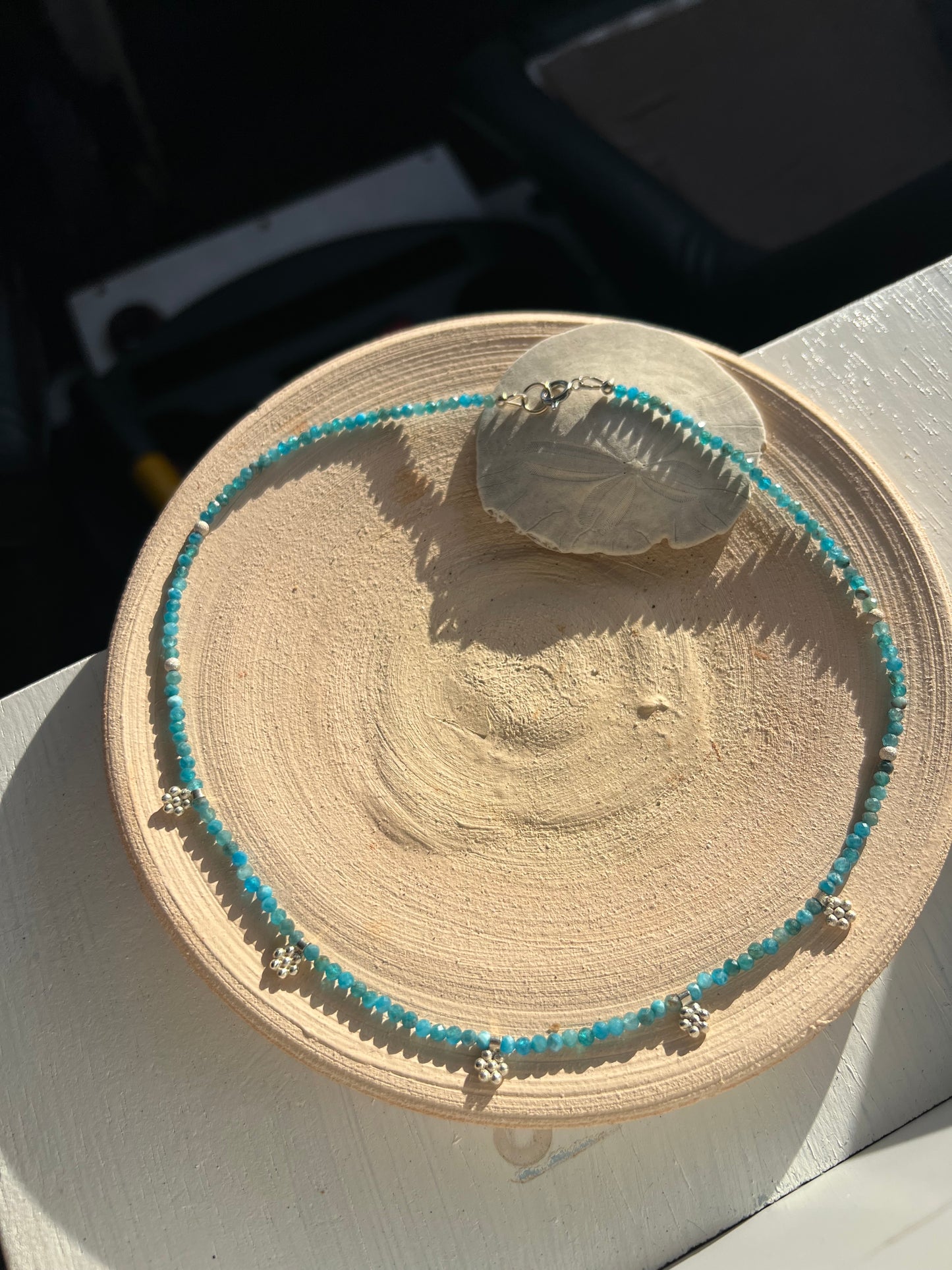 Vivid Blue Apatite Necklace