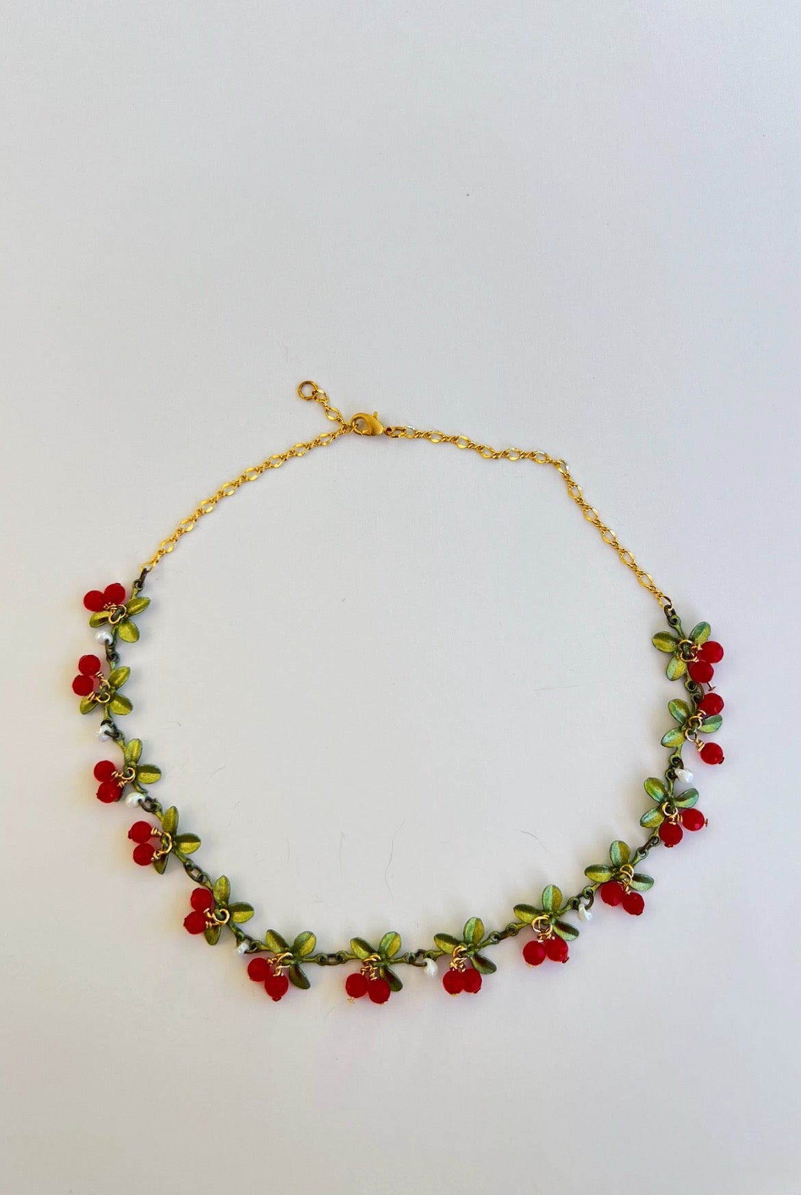 Cherry Me Necklace Gold Filled